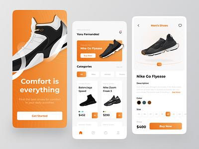 Gang Vermelding vertel het me Shoe Store App Design designs, themes, templates and downloadable graphic  elements on Dribbble