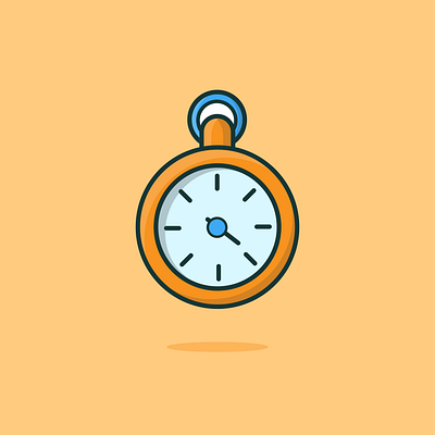 clock clock design illustration seconds simple stopwatch time vector