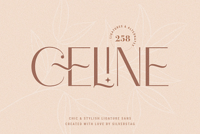 Celine - Chic Ligature Sans & Extras creative creative design creative market design elegant font font bundle font design font exploration font family fonts fonts pattern fontself ligatures products sans