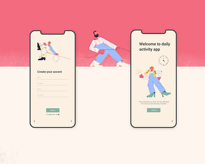 daily activity app design activty app daily activity design illustration ui ux