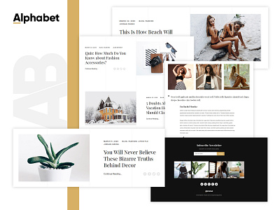 Alphabet WordPress Theme author blog blogger blogging clean design fashion gutenberg minimal modern personal portfolio portfolio stylish typography white writer