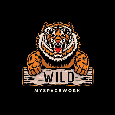 Tiger wild animal apparel apparel design badass badge branding design design artwork illustration illustration supplyanddesign tees tiger logo tshirtdesign vector vector art vintage