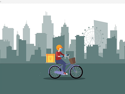 Delivery Boy Order Animation adobexd animation app app design app ui delivery app design food delivery app interaction ios madewithadobexd user inteface