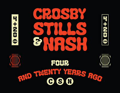 Crosby, Stills & Nash branding design crosby stills and nash music music branding design music design vintage design