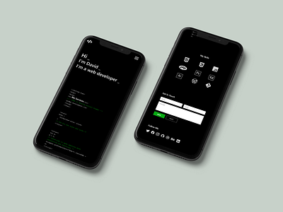 David The Developer Mobile adobe photoshop adobe xd branding mobile design mobile ui template themes ui website design wordpress