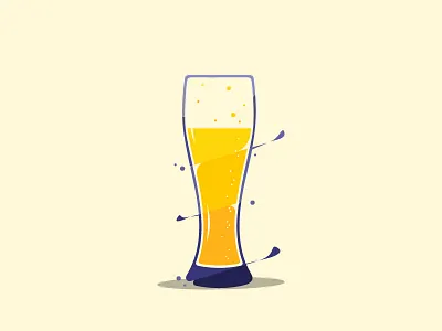 glass beeer animation beer beer art beer label design flat design glass beeer graphic design icon illustration logo vector
