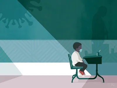 Deconfinement artwork coronavirus covid 19 covid19 danger deconfinement design digital illustration drawing end illustration illustrator lockdown school