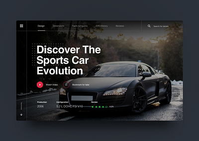 Car Landing page Design Ideas dailyui design landing page ui ui design challenge