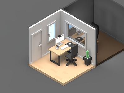 User testing room 3d isometric room user testing voxel