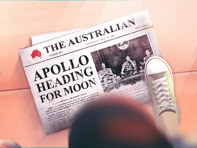 apollo heading for the moon - rocket launch apollo moon moon landing nasa newspaper space spaceship