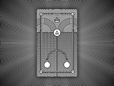 XIV Temperance cards generative illustration tarot