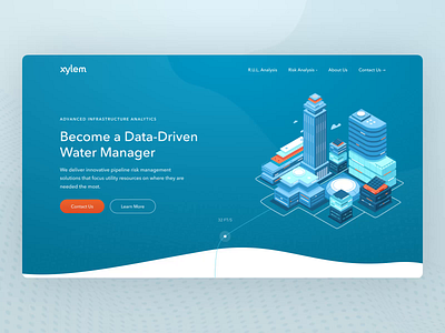 Infrastructure Analytics Company Website clean design product web website