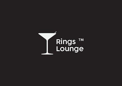 RINGS LOUNGE - CONCEPT WORK bar beverage blackandwhite branding coffe concept design logo logodesign lounge nightlife tm typography