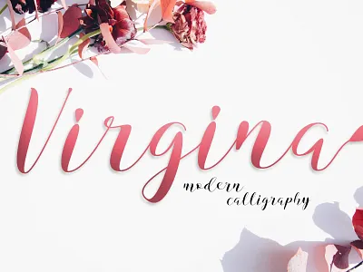 Virgina Font typography
