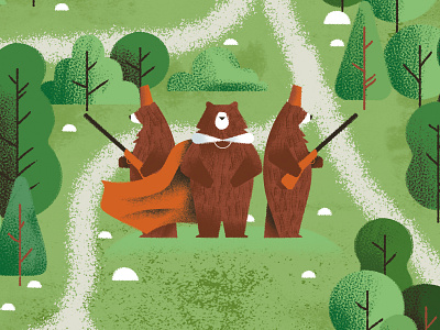 The famous invasion of bears in Sicily - Dino Buzzati bears book daniele simonelli dsgn illustration map texture vector