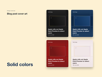 Blog post cover art blog card cards ui cover art flat minimal