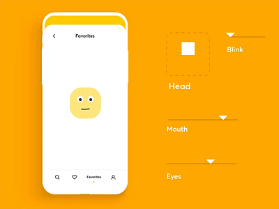 Friendly Empty State app cuberto emoji emotions empty friendly graphics icons illustration joystick mobile smile ui ux yellow