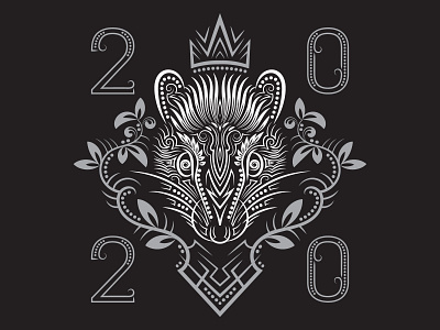 Rat 2020 2020 abstract branding chinese design emblem horoscope illustration label logo rat sign symbol vector