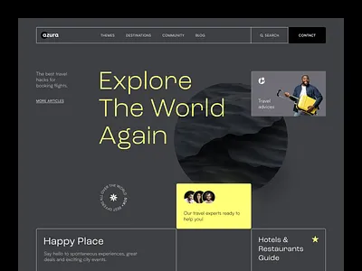 Azura Website design interface product service startup ui ux web website