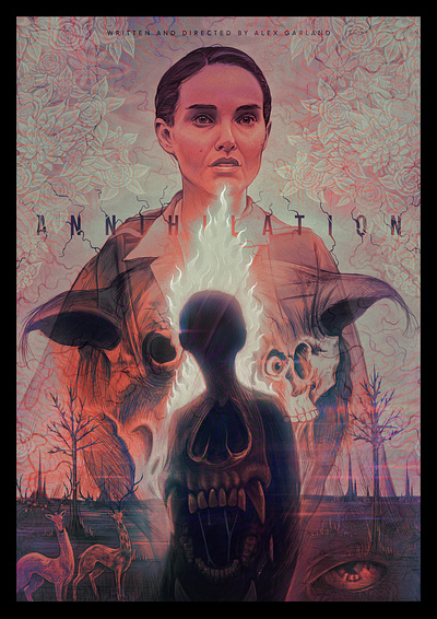 Annihilation alternative poster annihilation art design digital art drawing film illustration movie movie art natalie portman poster poster art
