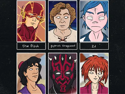 Six Fan Arts #1 challenge character character design design digital art drawing fanart illustration procreate sixfanarts