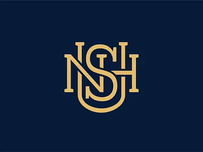 SNHU - Monogram elegant logo monogram serif typogaphy