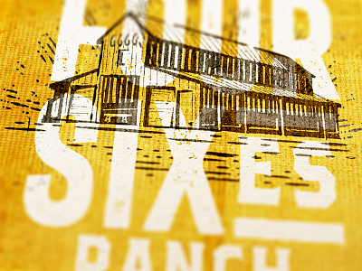 Barn Work barn design illustration ranch shirt texas texture type typography