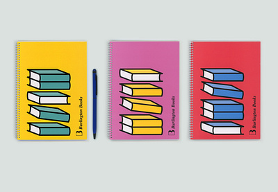 Burlington Books branding colors design illustration