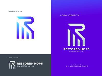 Restored Hope Consulting Logo Branding agency agency logo app logo design brand identity branding buildings business construction consulting logo corporate cosulting creative flat logo landscape logo branding logo design logo designer modern modern logo real estate logo