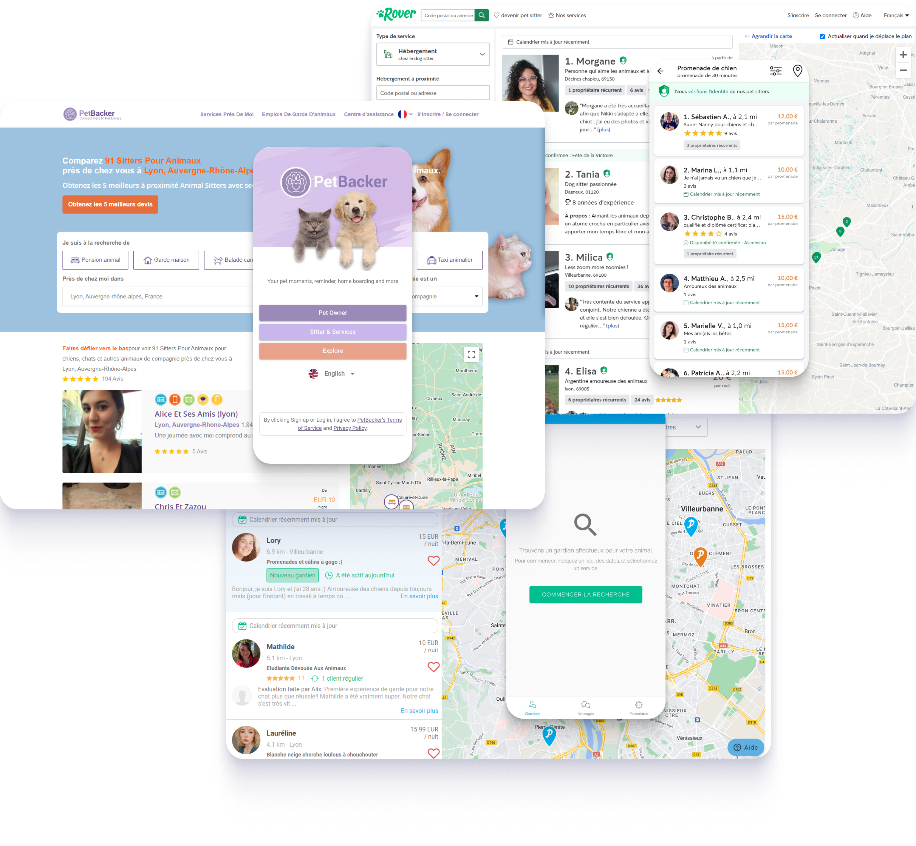 dog walking famous plateform comparaison