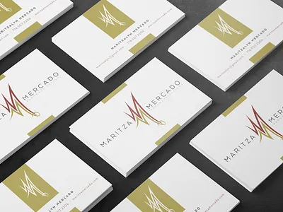 Maritza Mercado Branding and Business Card Design branding business cards design graphic design logo mockup
