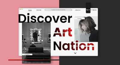 Art Nation - Web Landpage art design landpage ui ux web