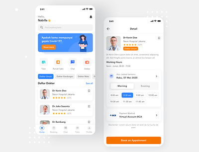 Doctor Consultation Medical Mobile App app dasboard design flat illustration ios logo ui ux web