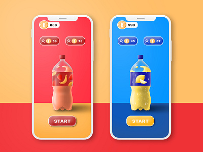 The bottles 2d art bottle concept design digital art game art illustration illustration art illustrations mobile game mobile games ui