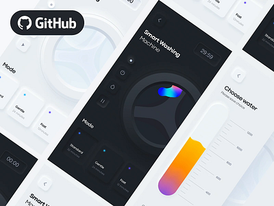 Washing machine animation app code dimest github motion neumorphism ui ux