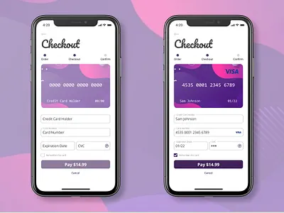 Daily UI 002 - Credit Card form checkout form daily ui 002 daily ui challenge design ui