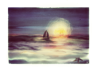 Seascape procreate painting brushes art