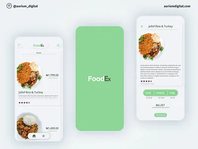 FoodEx 2 adobe xd css design figma food delivery html illustration minimalist neumorphism ui ux