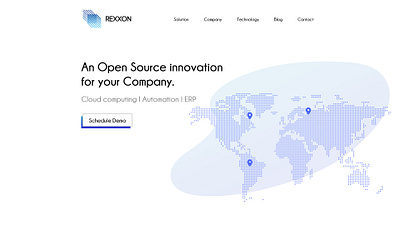 Redesigned Webdesign : Rexxon.in branding clean color design typography ui vector