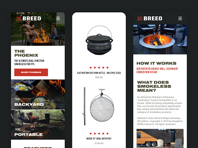 Breeo Website Redesign Mobile design ecommerce graphic design mobile responsive shopify ui ux web design website