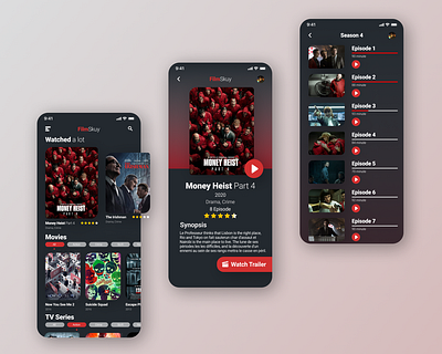 UI Movie app design mobile app mobile app design ui uidesign user experience userinterface