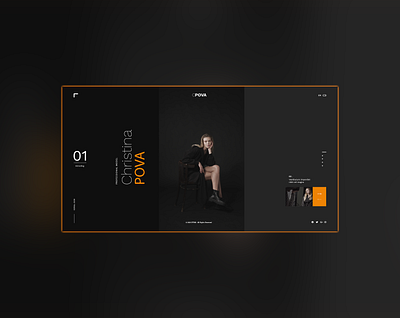 CPOVA | Landing page behance black creative darkmode grey landingpage modeling uidesign uxdesign webdesign