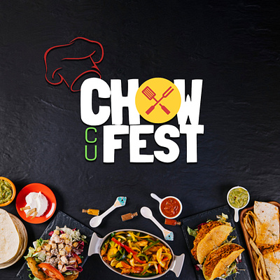 ChowFest branding campus chow chowfest design eat fest food logo