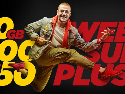 Jazz super weekly offer campaign 4g branding deisgn flat illustration minimal net package speed super telecom telecommunication telecommunications type typography