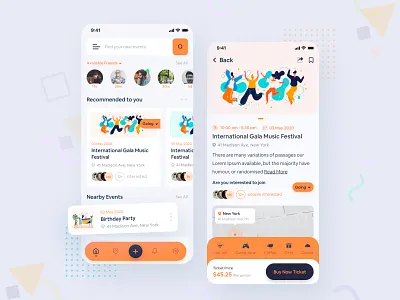 Event App app app design branding conference creative event event app event find event management events interaction mobile app mobile app design tracking app trend app ui userinterface