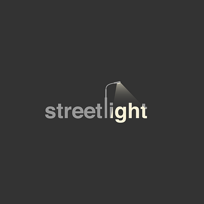 STREETLIGHT WORDPLAY city conception design flat design graphic design icon illustration lamp light logo play sticker street streetlight vector word wordplay