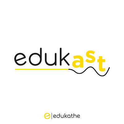 Edukast: Edukathe's podcast app branding design illustrator logo minimal spotify typography