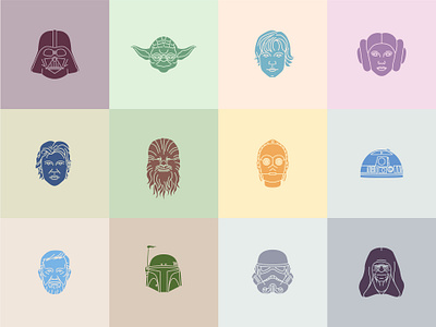 Original Trilogy Pop Poster illustration illustrator pop art star wars vector