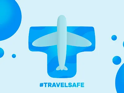 TRAVELSAFE LOGO branding coronavirus design health health app healthcare logo logodesign safe safety travel app traveling