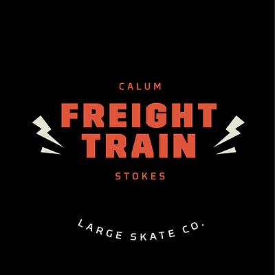 Calum 'Freight Train' Stokes locup illustration logo